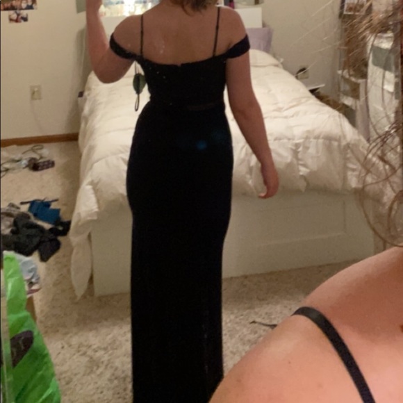Navy Blue Prom Dress - Picture 5 of 6
